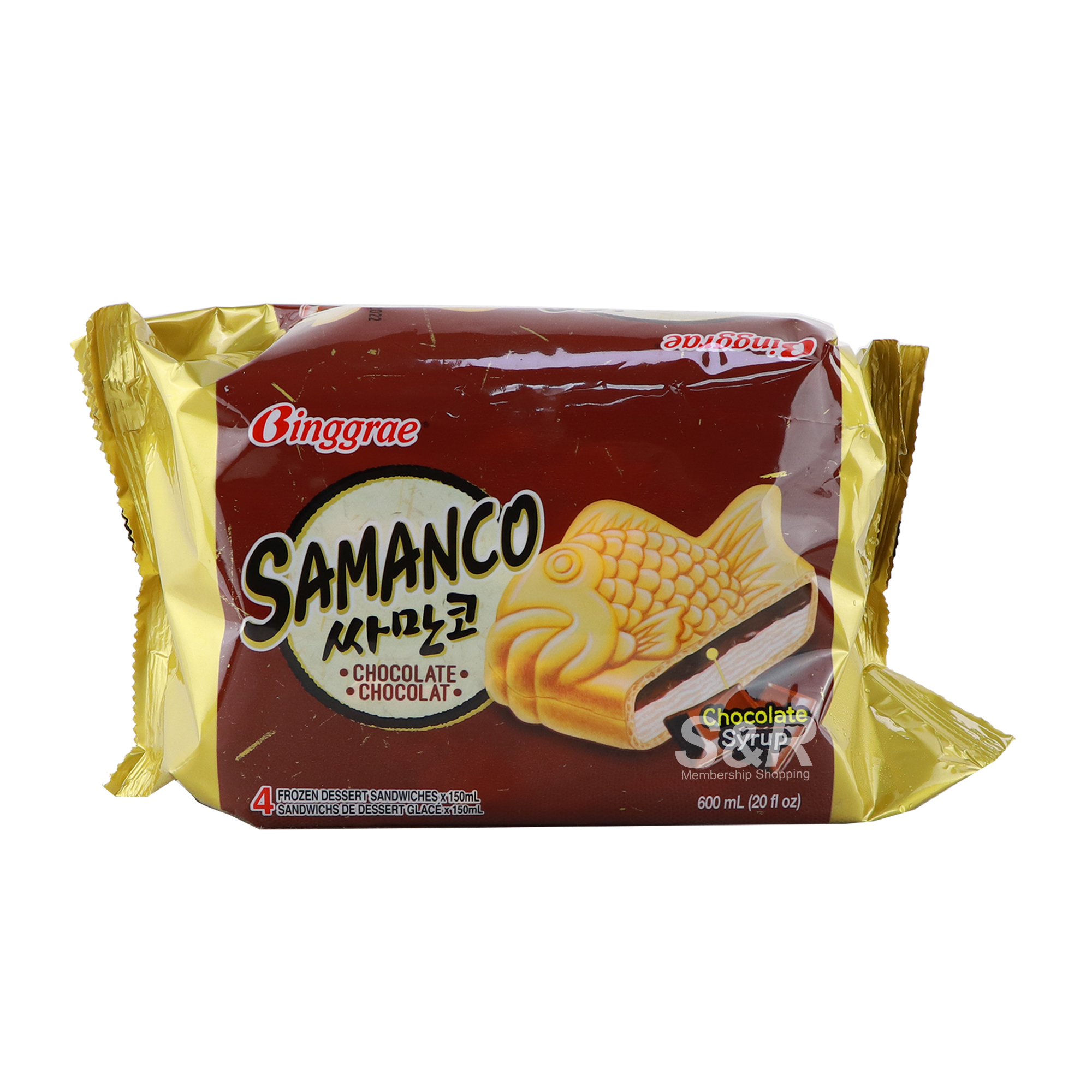 Binggrae Samanco Ice Waffle Choco 4pcs